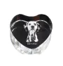 Dalmatien - une photo de chien dans un cristal, un cœur en cristal, un cadre photo exceptionnel de la marque Art-Dog