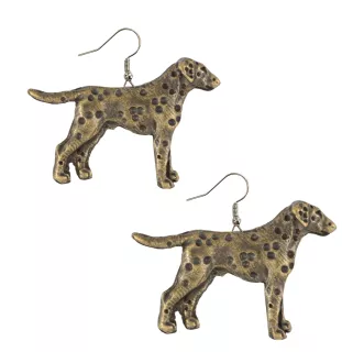 Dalmatian, Carriage Dog, Spotted Coach Dog I - hanging earrings with dogs, charming jewelry for a dog mom, a gift for a girl from the Art-Dog brand