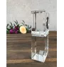 Dandie Dinmont Terrier, Hindlee Terrier - crystal clock with a photo, a photo of a dog in crystal, personalized desk clock by Art-Dog brand