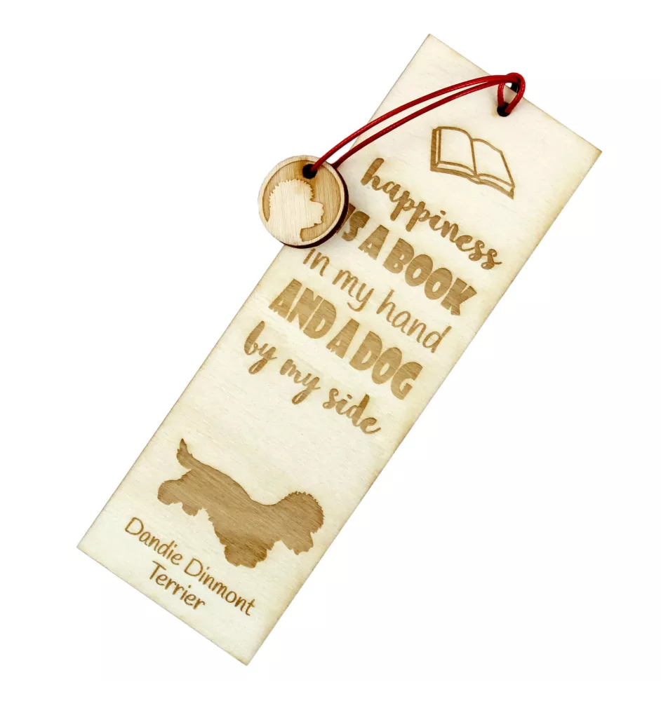 Dandie Dinmont Terrier - Lesezeichen mit Hund, personalisiertes Lesezeichen, Hundeaccessoire für Leser der Marke Art-Dog