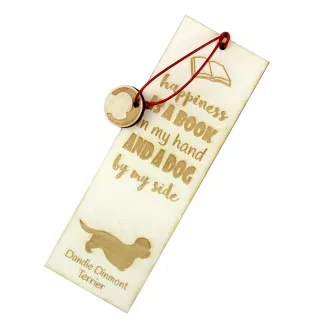 Dandie Dinmont Terrier I - Lesezeichen mit Hund, personalisiertes Lesezeichen, Hundeaccessoire für Leser der Marke Art-Dog
