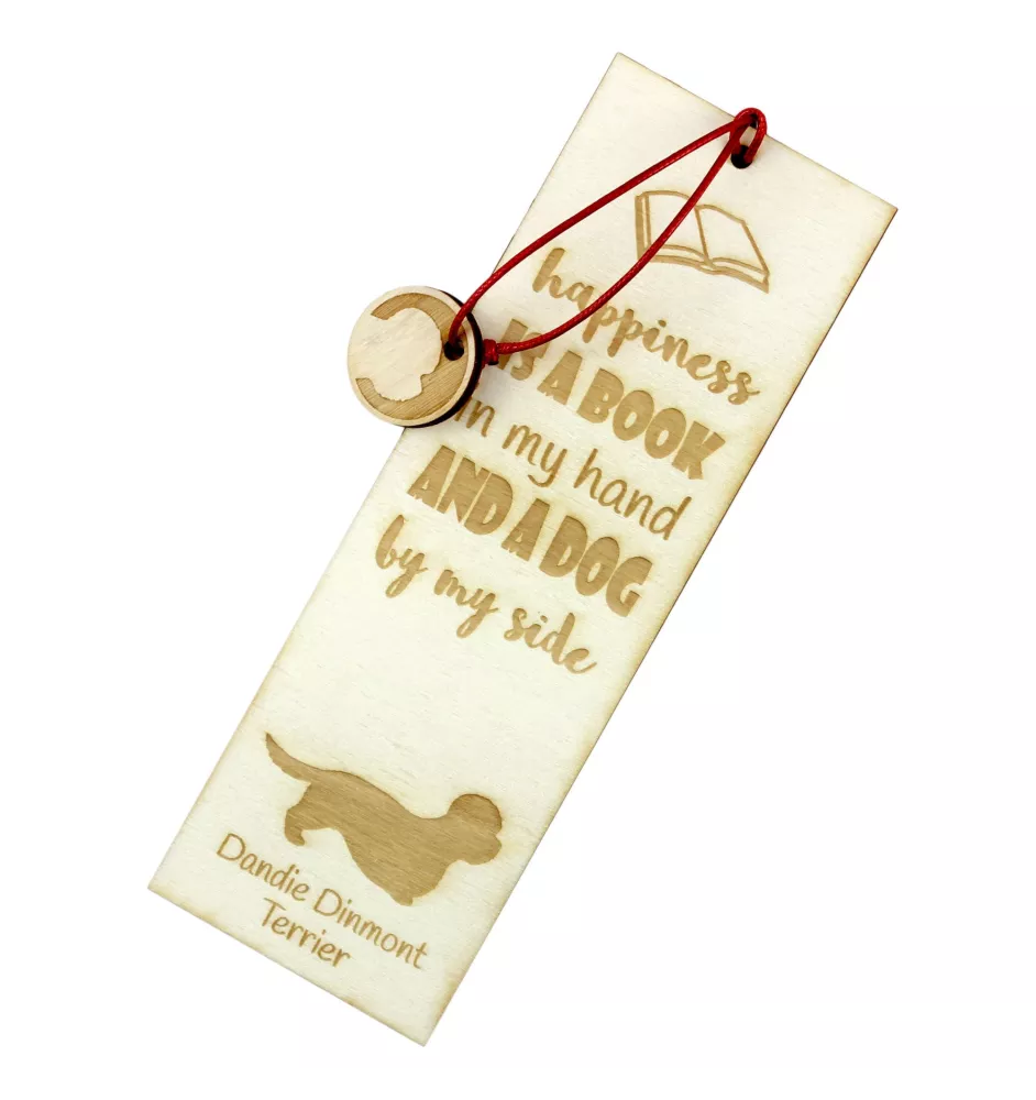Dandie Dinmont Terrier I - marque-page pour livre avec chien, marque-page personnalisé, accessoire canin pour les lecteurs de la marque Art-Dog