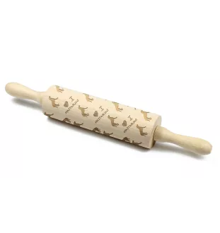 Dalmatien - rouleau à pâtisserie avec chien, rouleau à motifs pour la céramique, cadeau pour la cuisinière de la marque Art-Dog