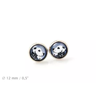 Dalmatian, Carriage Dog, Spotted Coach Dog - a set of jewelry with your photo, a woman's ornament, handmade item, a product made with passion for creating the Art-Dog brand.