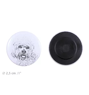 Dandie Dinmont Terrier, Hindlee Terrier - magnet with a dog's pupil, exceptionally light, strong magnet, handmade product by the Art-Dog brand
