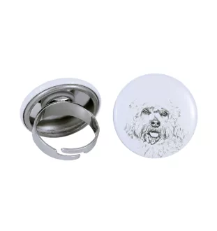 Dandie Dinmont Terrier - bijoux pour femmes avec l'image d'un chien, produit fait à la main, possibilité d'ajouter sa propre photo, marque Art-Dog