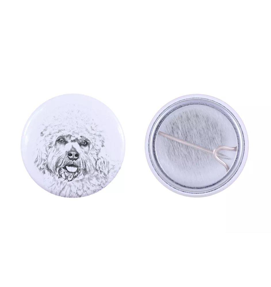 Dandie Dinmont Terrier - badge avec votre chien, ajoutez votre propre photo, marque Art-Dog