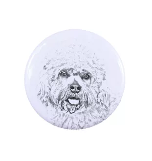 Dandie Dinmont Terrier przypinka z psem mała Art-Dog