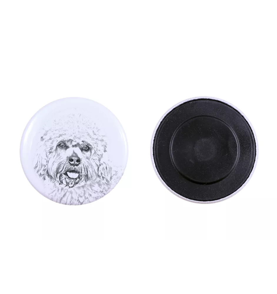 Dandie Dinmont Terrier, Hindlee Terrier - magnet with a dog's pupil, exceptionally light, strong magnet, handmade product by the Art-Dog brand
