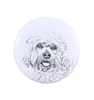 Dandie Dinmont Terrier - aimant avec un œil de chien, exceptionnellement léger, aimant puissant, produit fabriqué à la main par la marque Art-Dog
