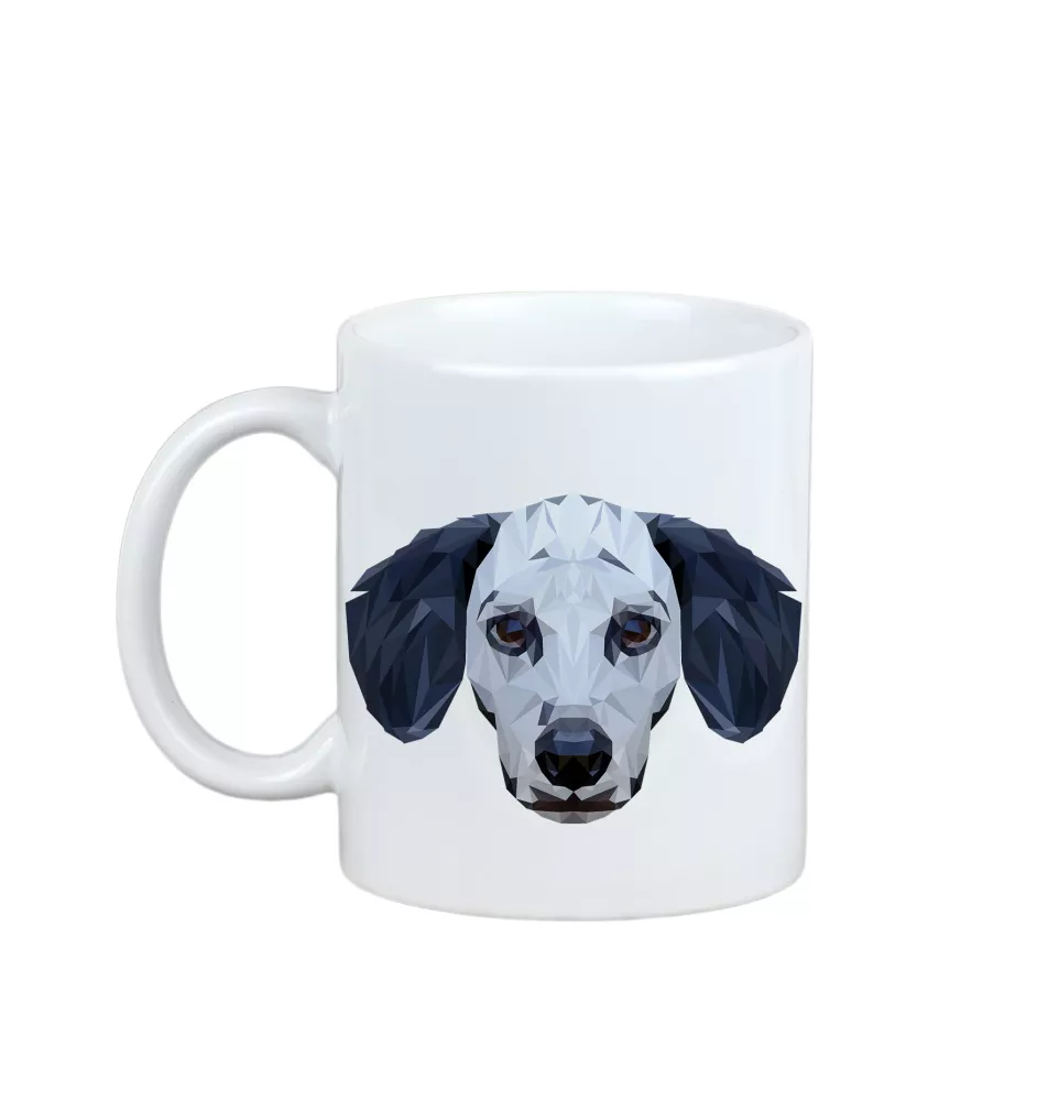 Dalmatiner, Dalmatinac - Becher mit einem Bild und dem Schriftzug geometrischer Hund Art-Dog
