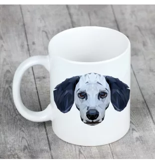 Dalmatiner, Dalmatinac - Becher mit einem Bild und dem Schriftzug geometrischer Hund Art-Dog