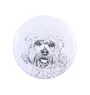Dandie Dinmont Terrier - badge avec votre chien, ajoutez votre propre photo, marque Art-Dog