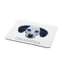 Dalmatian, Carriage Dog, Spotted Coach Dog - geometric mouse pad with a picture and text by Art-Dog