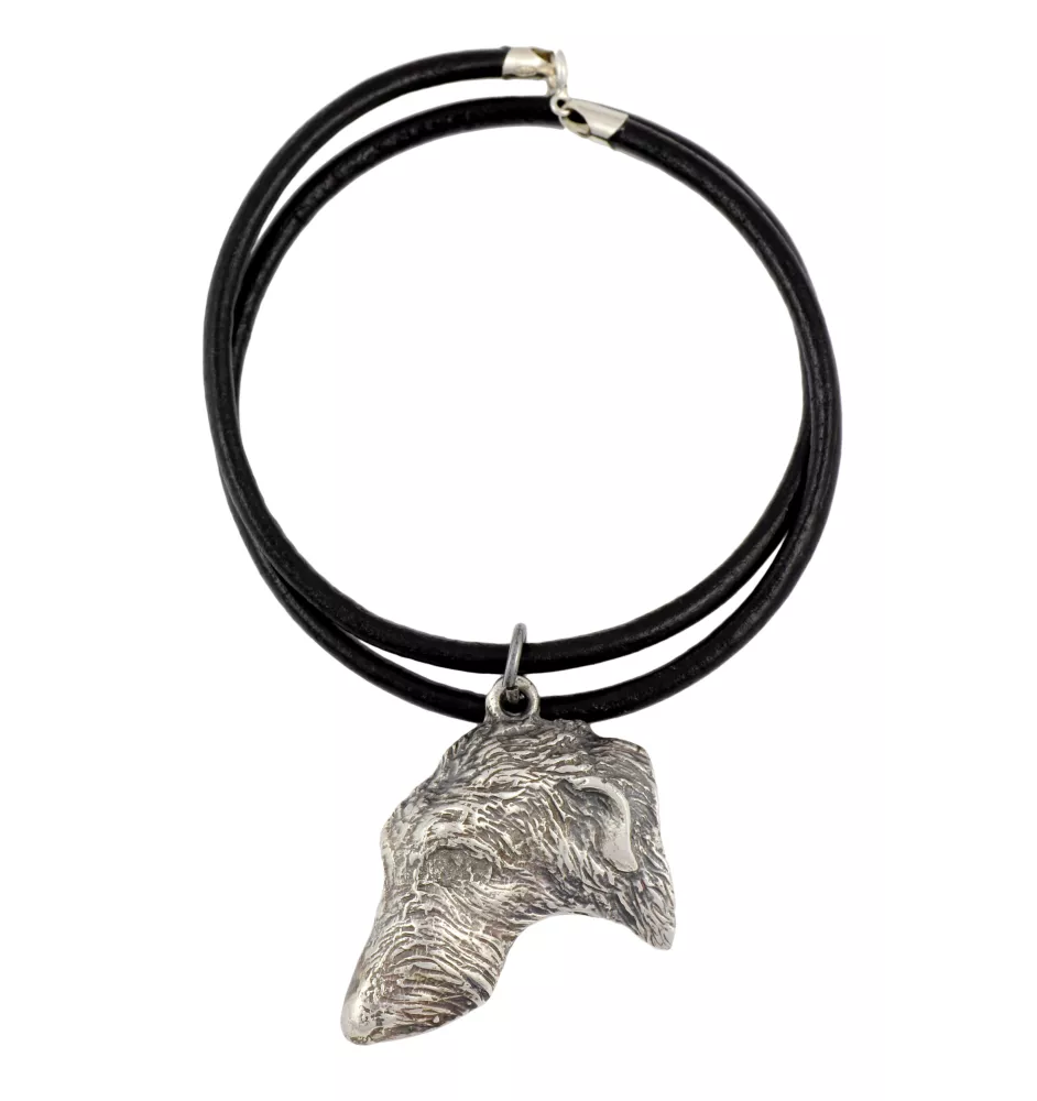 Deerhound, Scottish Deerhound - Necklace with dog, silver-plated pendant for dog fan, unique jewelry by Art-Dog brand