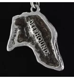 Deerhound, Scottish Deerhound - Necklace with dog, silver-plated pendant for dog fan, unique jewelry by Art-Dog brand