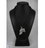 Deerhound, Schottischer Hirschhund, Scottish Deerhound - Halskette mit Hund, versilberter Anhänger für Hundefans, einzigartiger Schmuck der Marke Art-Dog
