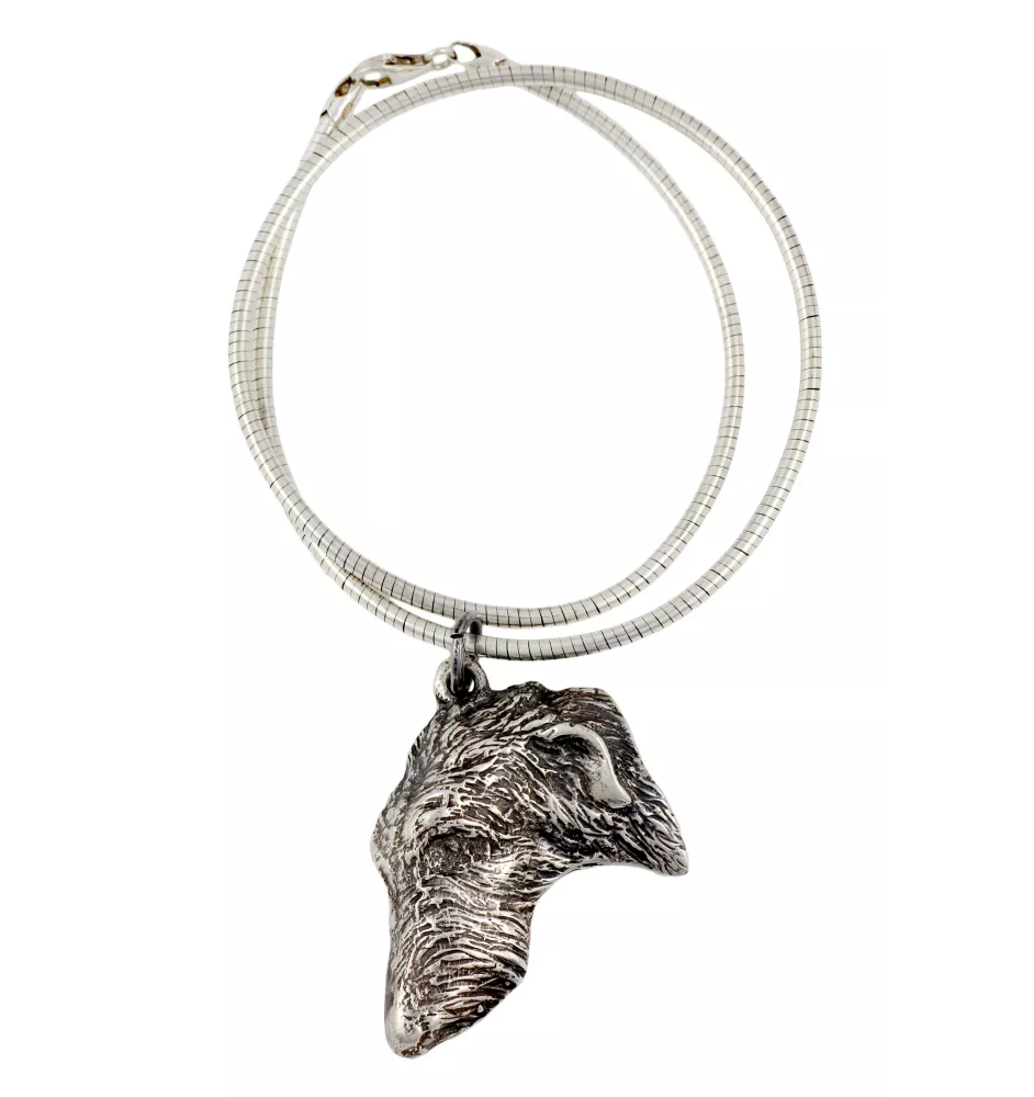 Deerhound, Schottischer Hirschhund, Scottish Deerhound - Hundehalsband, einzigartiger Schmuck für den Hundefan, einzigartiger Kreuzotter-Anhänger der Marke Art-Dog