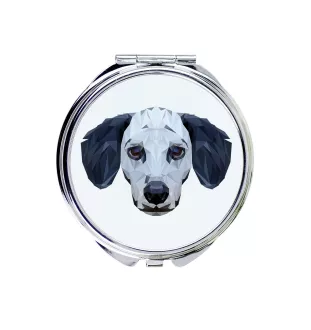 Dalmatien - miroir avec une image et un motif géométrique de la marque Art-Dog