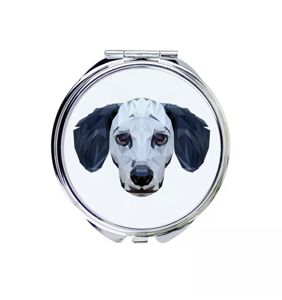 Dalmatian, Carriage Dog, Spotted Coach Dog - mirror with a geometric design and the brand name Art-Dog