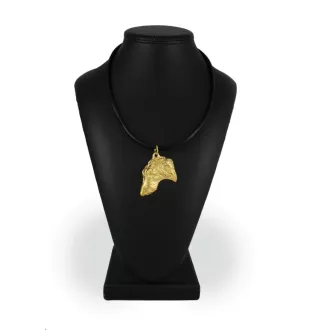 Deerhound, Scottish Deerhound - Dog necklace in gift box, gold-plated pendant for dog fan, striking jewellery by Art-Dog