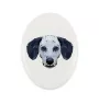 Dalmatien - une plaque avec une photo et un motif géométrique de la marque Art-Dog