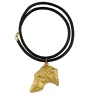 Deerhound, Scottish Deerhound - Collier pour chien, pendentif plaqué or pour fan de chien, bijoux uniques de la marque Art-Dog