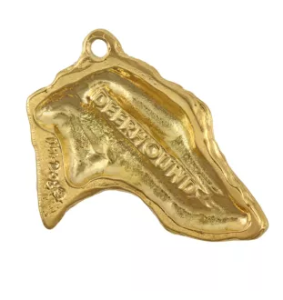 Deerhound, Schottischer Hirschhund, Scottish Deerhound - Hundehalsband, vergoldeter Anhänger für Hundefans, einzigartiger Schmuck der Marke Art-Dog