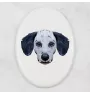 Dalmatien - une plaque avec une photo et un motif géométrique de la marque Art-Dog