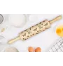 Dandie Dinmont Terrier, Hindlee Terrier I - rolling pin with a dog, decorating cookies with a rolling pin in patterns, a gift for the ceramicist of the Art-Dog brand