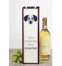 Dalmatien - une boîte géométrique avec une photo et un texte pour le vin de la marque Art-Dog