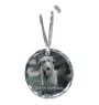 Deerhound, Schottischer Hirschhund, Scottish Deerhound - Kristallkugel mit Foto, Hundebild im Kristall, personalisierter Christbaumschmuck von Art-Dog.