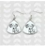 Dalmatien - boucles d'oreilles avec chien, boucles d'oreilles pendantes avec photo, bijoux personnalisés avec impression de la marque Art-Dog