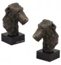 Deerhound, Scottish Deerhound - Dog statue, bust on stone base, sculpture, trophy for dog show by Art-Dog brand