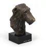 Deerhound, Scottish Deerhound - Dog statue, bust on stone base, sculpture, trophy for dog show by Art-Dog brand