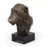 Deerhound, Scottish Deerhound - Dog statue, bust on stone base, sculpture, trophy for dog show by Art-Dog brand