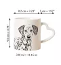 Dalmatian, Carriage Dog, Spotted Coach Dog - cup with a dog, adorable cup with a heart-shaped handle, universal gift from the Art-Dog brand