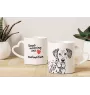 Dalmatiner, Dalmatinac - Tasse mit Hund, entzückende Tasse mit herzförmigem Henkel, universelles Geschenk der Marke Art-Dog