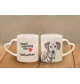 Dalmatian, Carriage Dog, Spotted Coach Dog - cup with a dog, adorable cup with a heart-shaped handle, universal gift from the Art-Dog brand