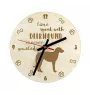 Deerhound, Scottish Deerhound - clock with dog, wooden clock with engraving, personalised clock by Art-Dog