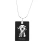 Dalmatian, Carriage Dog, Spotted Coach Dog - Crystal pendant with dog, silver necklace with photo, personalised pendant by Art-Dog brand
