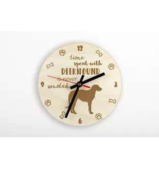 Chart szkocki zegar ze sklejki Art-Dog