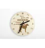 Deerhound, Scottish Deerhound - horloge avec chien, horloge en bois avec gravure, horloge personnalisée par Art-Dog
