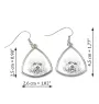 Dandie Dinmont Terrier, Hindlee Terrier - dog earrings, hanging earrings with a picture, personalized jewelry with Art-Dog brand print