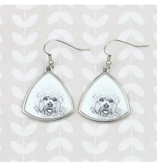 Dandie Dinmont Terrier, Hindlee Terrier - dog earrings, hanging earrings with a picture, personalized jewelry with Art-Dog brand print