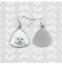 Dandie Dinmont Terrier - boucles d'oreilles avec chien, boucles d'oreilles pendantes avec photo, bijoux personnalisés avec impression de la marque Art-Dog