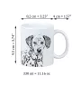 Dalmatiner, Dalmatinac - Tasse mit Hund, fröhliche Tasse für Hundeliebhaber, personalisiertes Geschenk der Marke Art-Dog