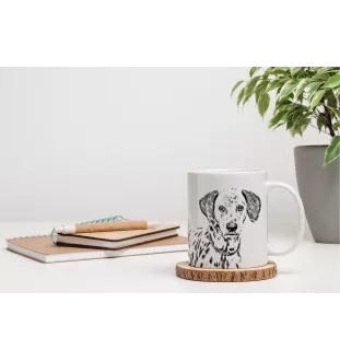 Dalmatian, Carriage Dog, Spotted Coach Dog - cup with a dog, cheerful cup for a dog lover, personalized gift from the Art-Dog brand