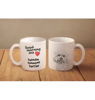 Dandie Dinmont Terrier, Hindlee Terrier - cup with a dog, cup with a photo, personalized gift from the Art-Dog brand