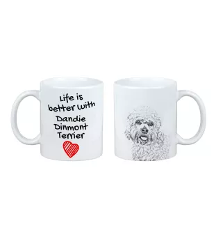 Dandie Dinmont Terrier - Tasse mit Hund, Tasse mit Bild, personalisiertes Geschenk der Marke Art-Dog